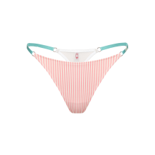 image5 кв Привабливі трусики стрінги на регуляції в біло рожеву смужку Santorini Pink від бренду Not Your Fault