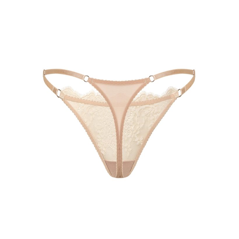 Beige Thong back