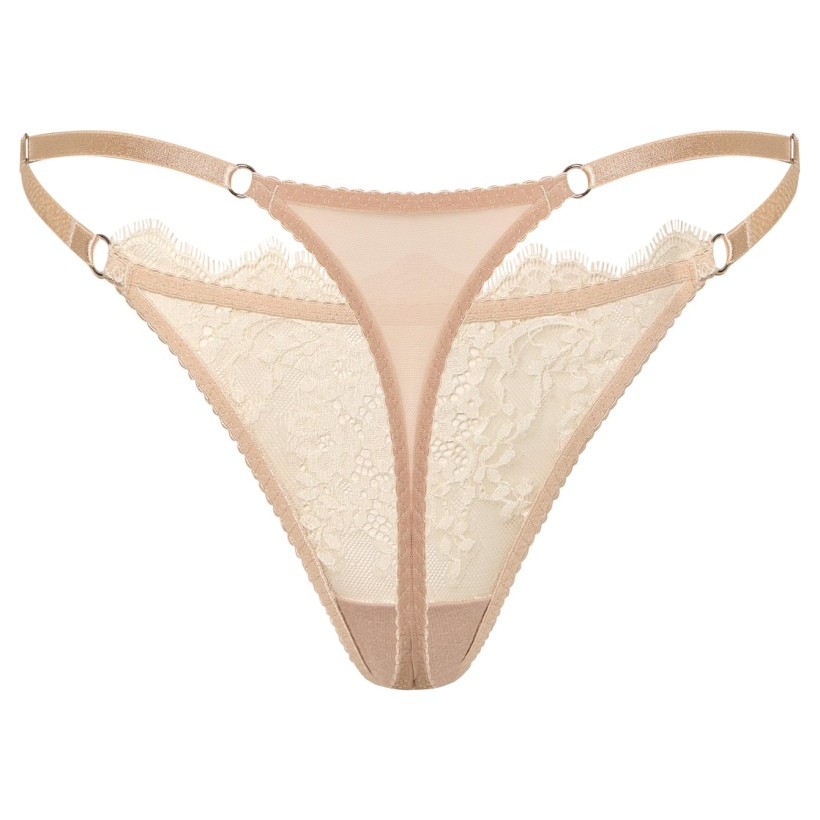 Beige Thong back