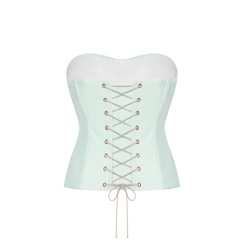 New Lime Fault corset back