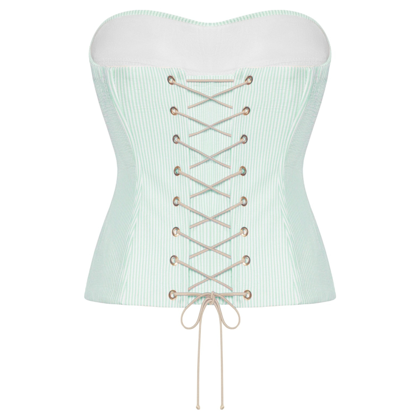 New Lime Fault corset back