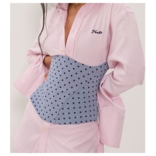 sapphire dot underbust corset
