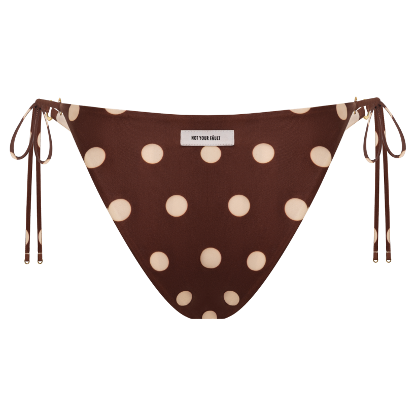 Amalfi Cocoa Bottom Dot back