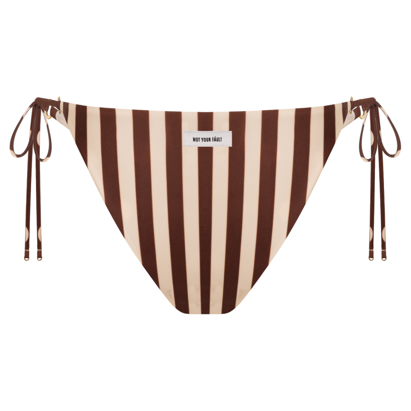Amalfi Cocoa Bottom Stripe back